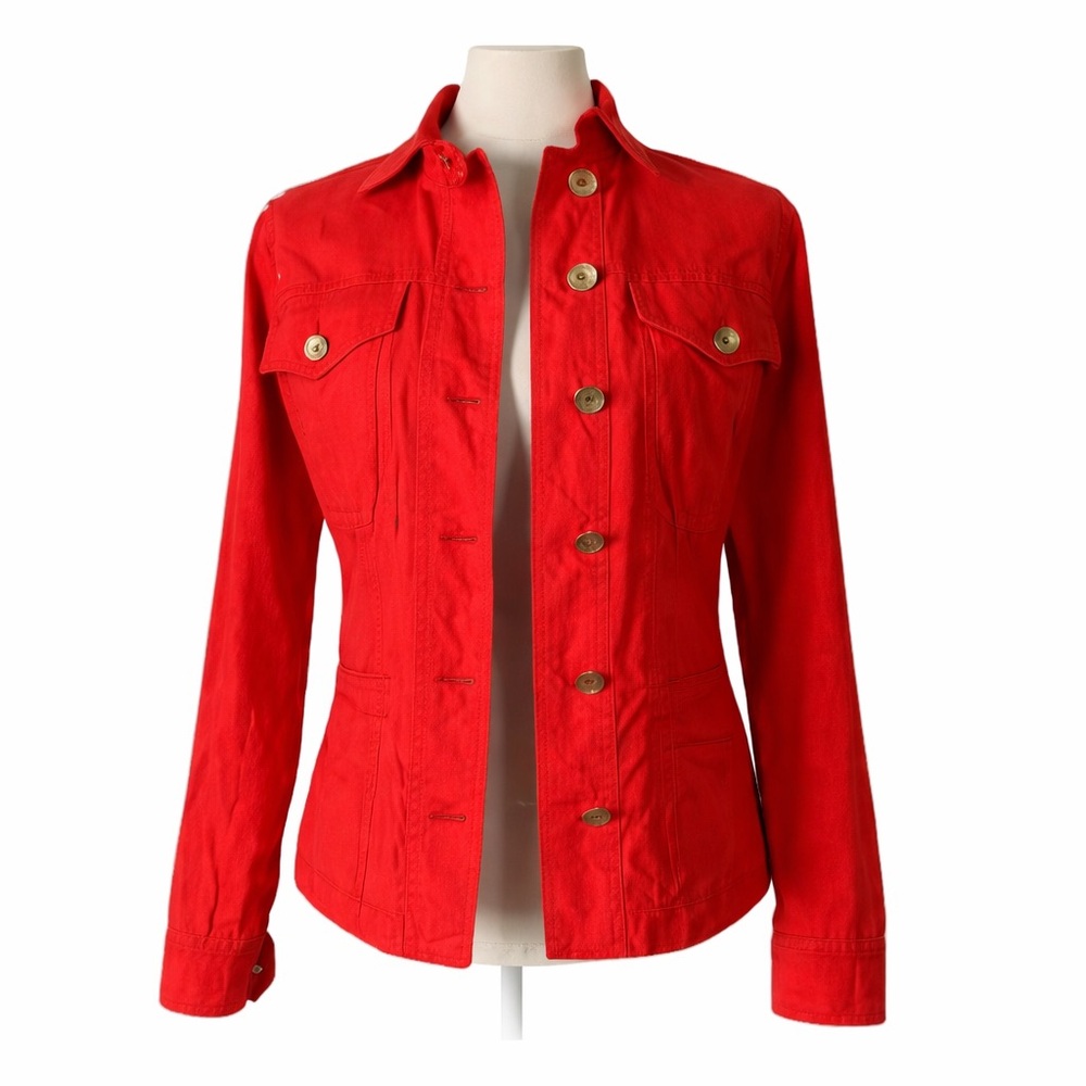 Cabi Taylor Ruffle Hem Utility Jacket - Picture 3 of 8